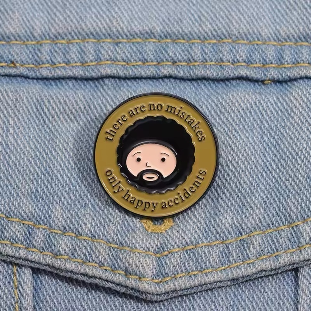Women’s Jewelry Multicolor“there are no mistakes only happy accidents”Enamel Pin